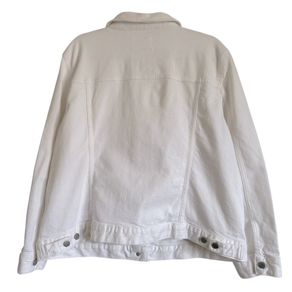 NWT BANANA REPUBLIC FACTORY WHITE DENIM JACKET SIZE XXL - Picture 5 of 12
